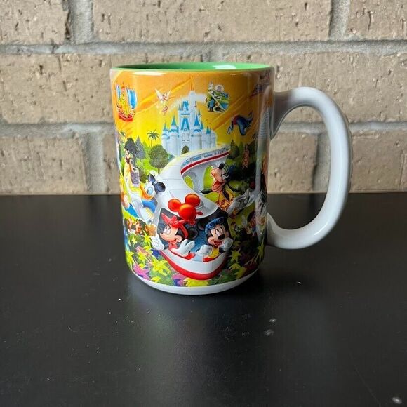 Walt Disney World Grandpa Coffee Mug Cup 3D Mickey Four Parks One World - Picture 1 of 8